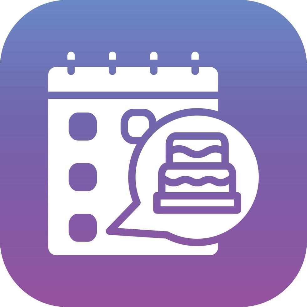 Birthday Date Vector Icon
