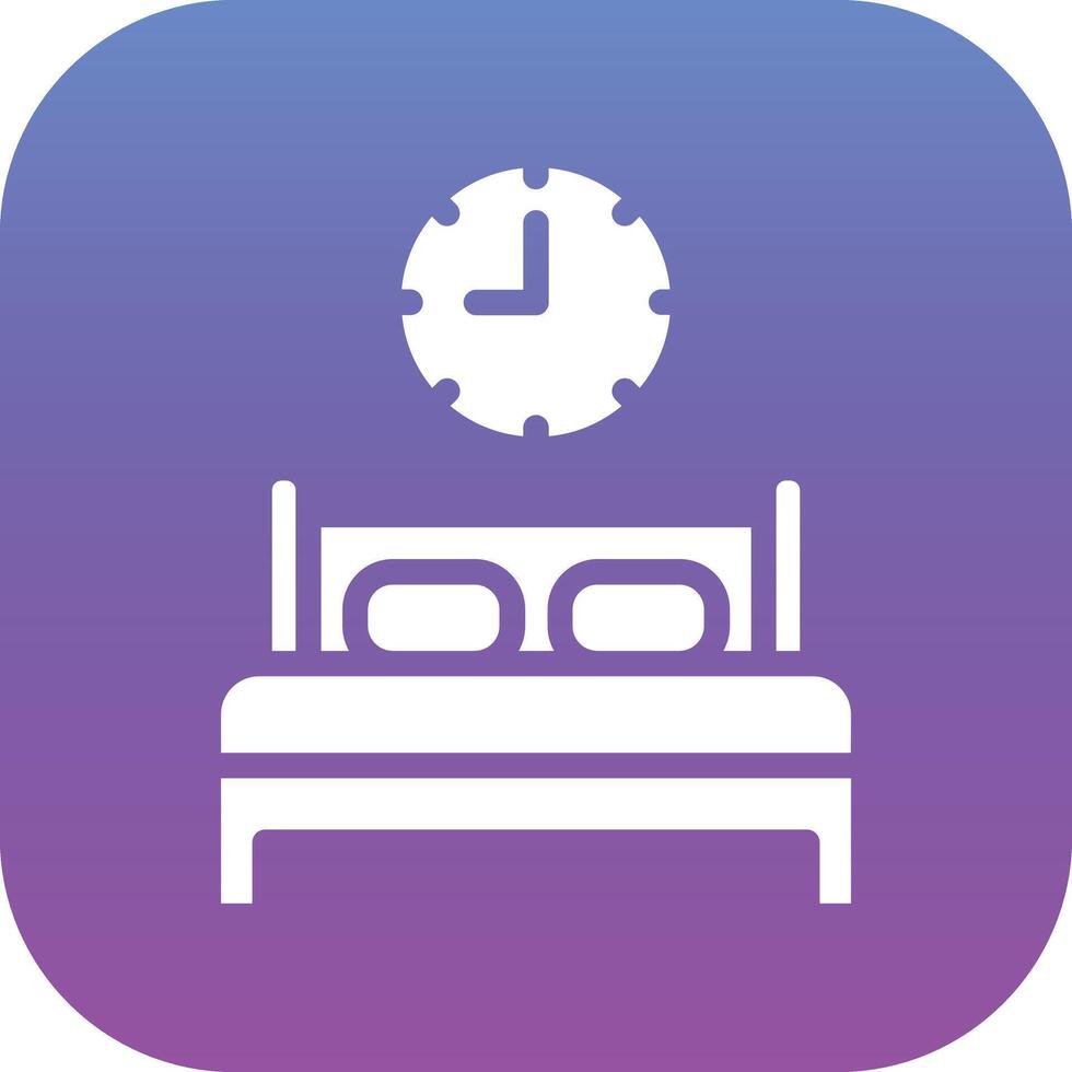 Bed Time Vector Icon