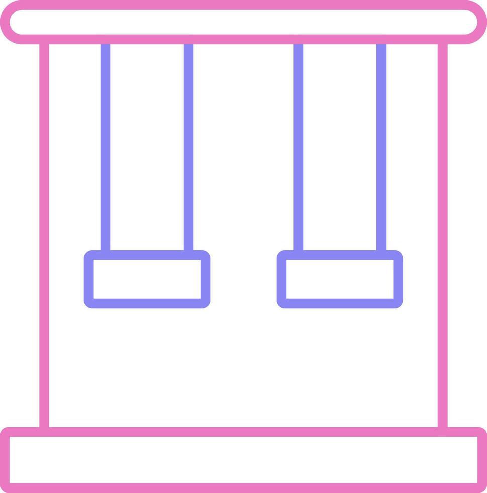 Trapeze Linear Two Colour Icon vector