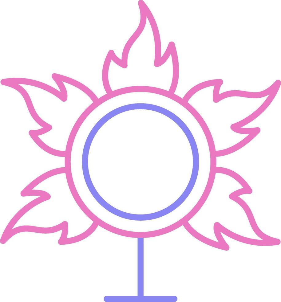 Ring Of Fire Linear Two Colour Icon vector