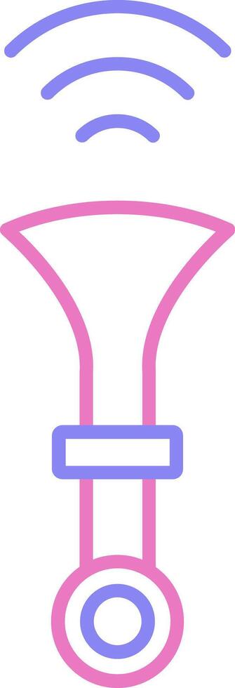 Horn Linear Two Colour Icon vector