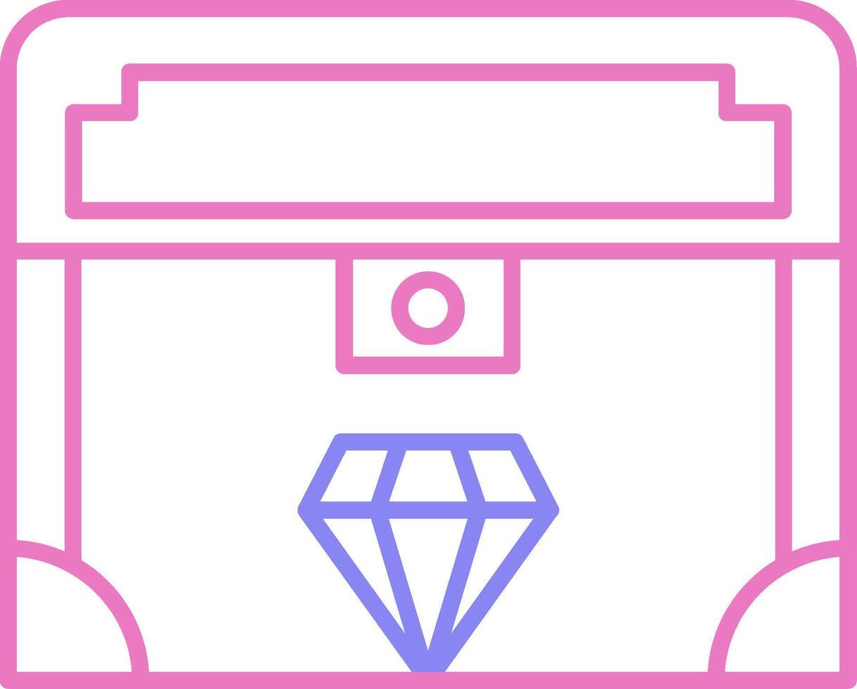Valuable Linear Two Colour Icon vector
