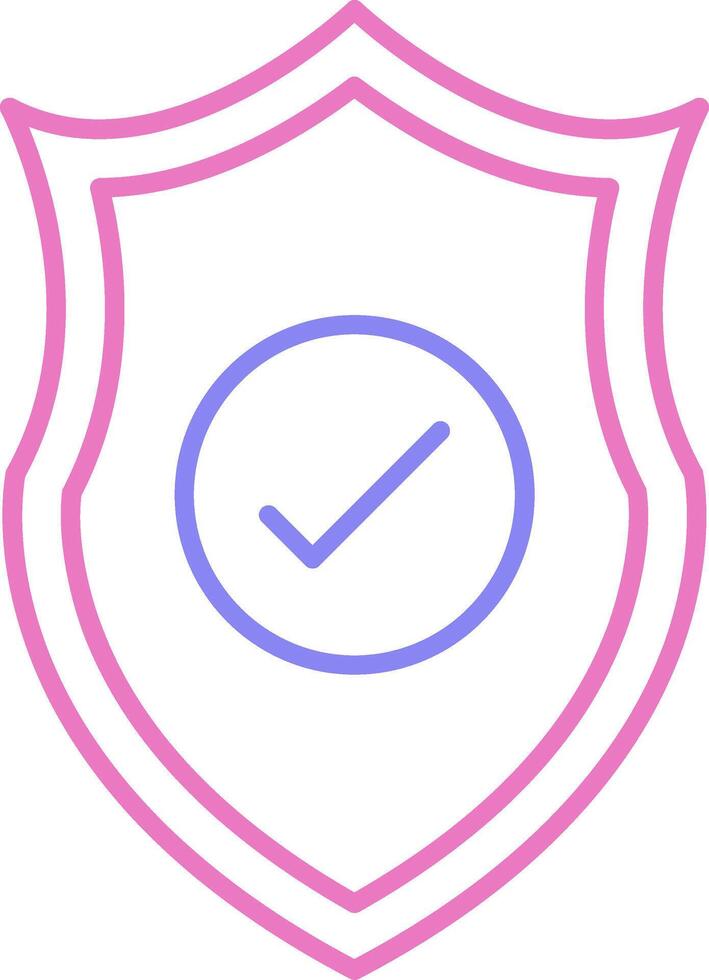 Safety Linear Two Colour Icon vector