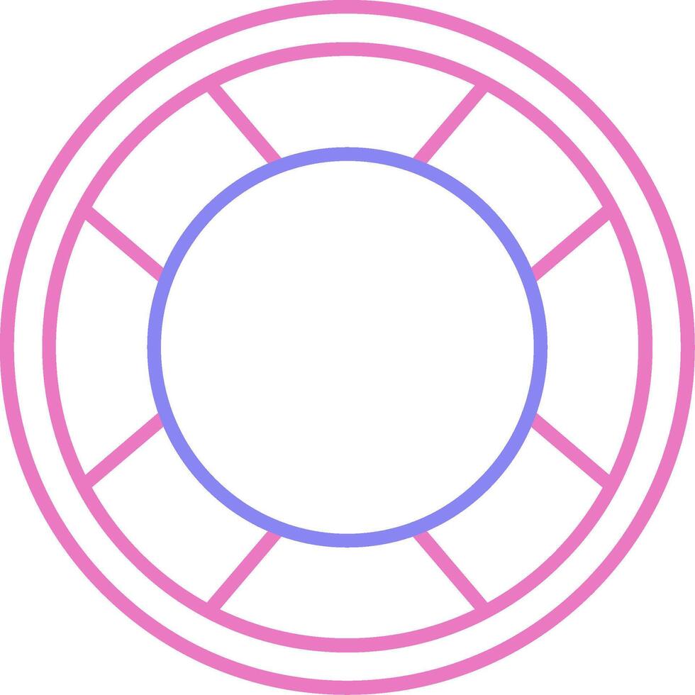 Lifebuoy Linear Two Colour Icon vector