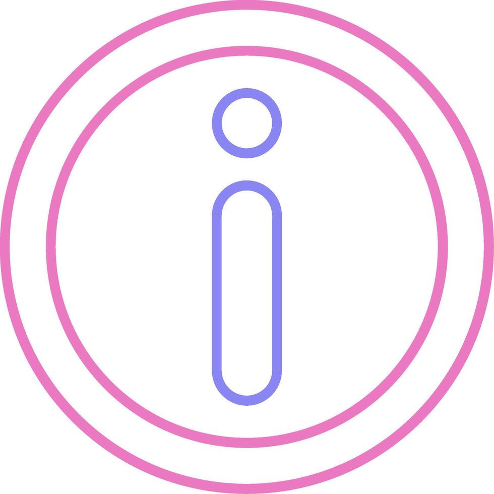Information Linear Two Colour Icon vector