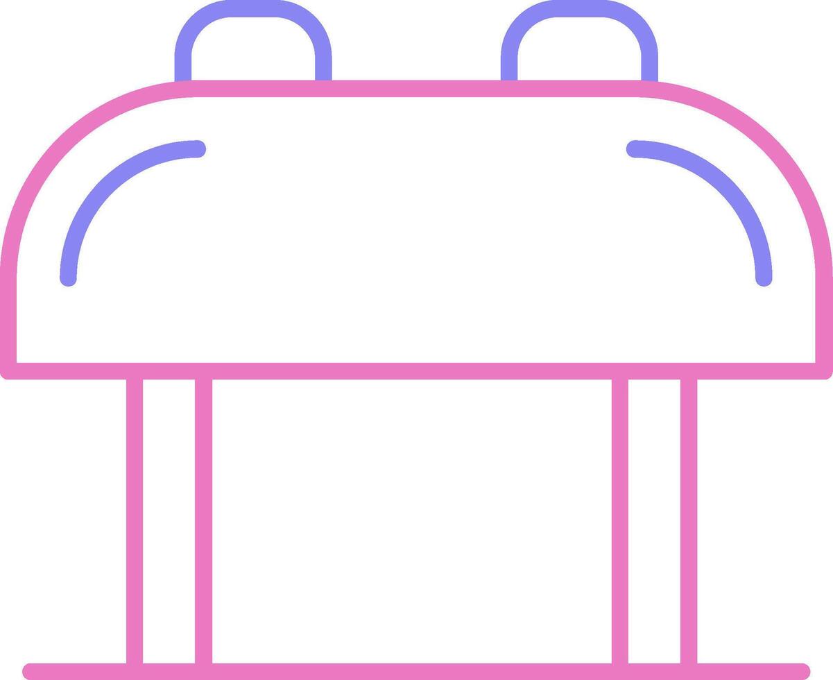 Pommel Horse Linear Two Colour Icon vector