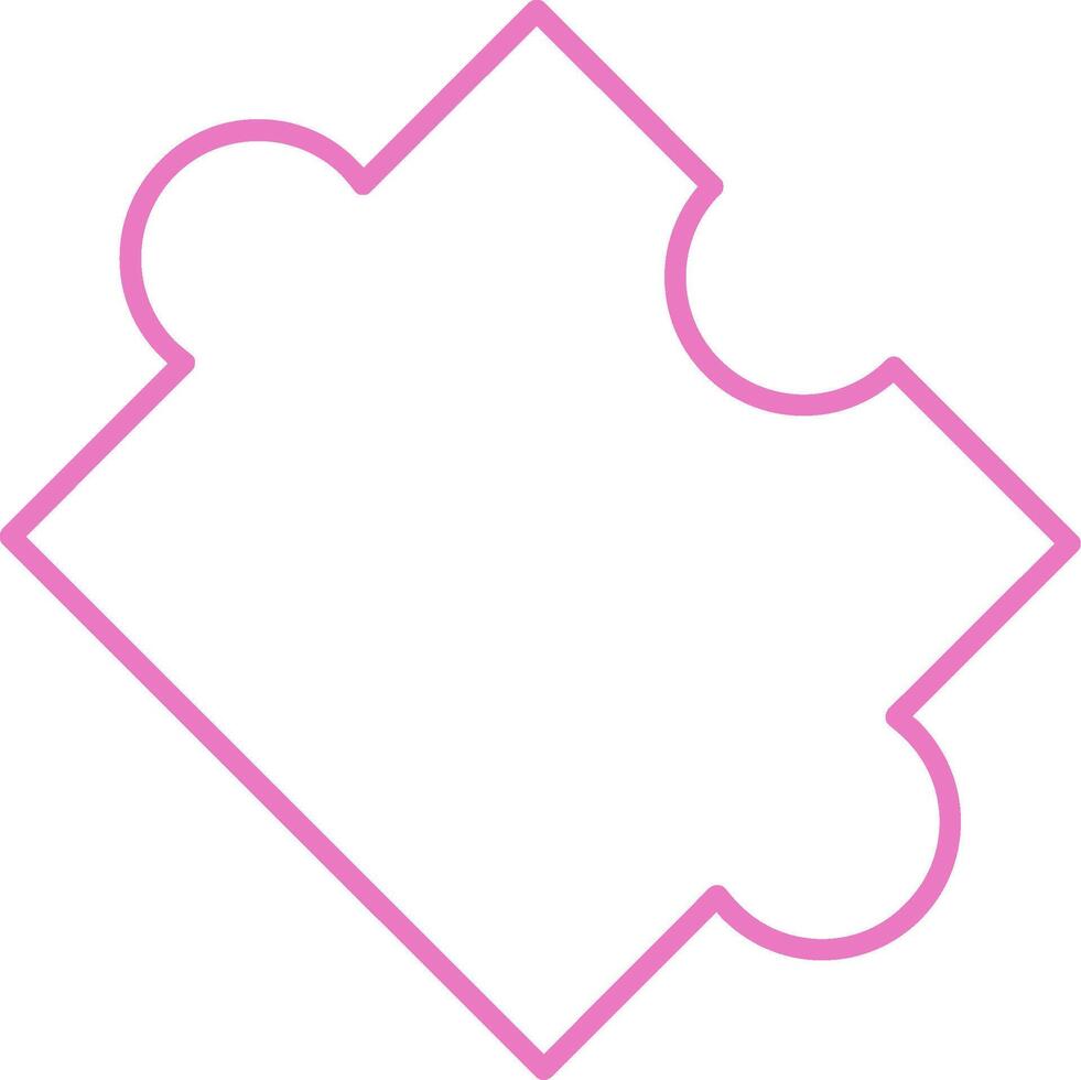 Puzzle Linear Two Colour Icon vector