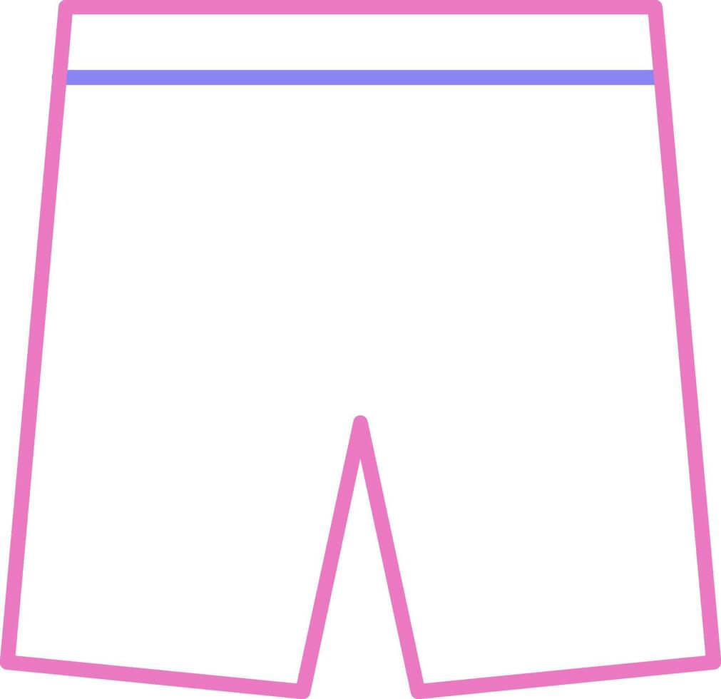 Shorts Linear Two Colour Icon vector