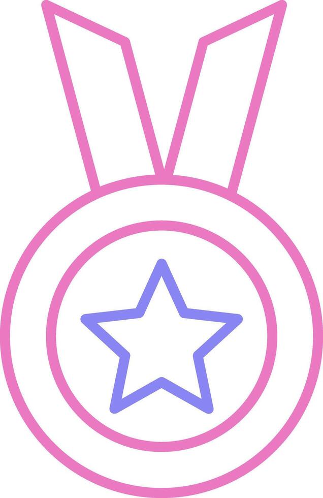 Achievement Linear Two Colour Icon vector