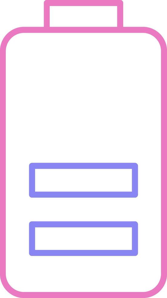 Battery Linear Two Colour Icon vector