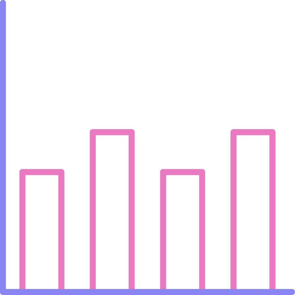 Diagram Linear Two Colour Icon vector