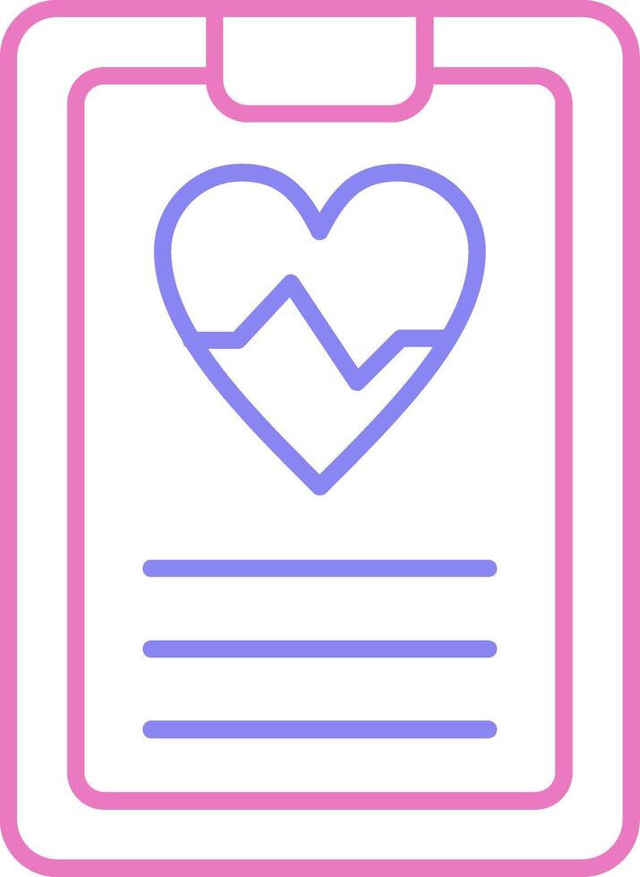 Daily Health App Linear Two Colour Icon vector
