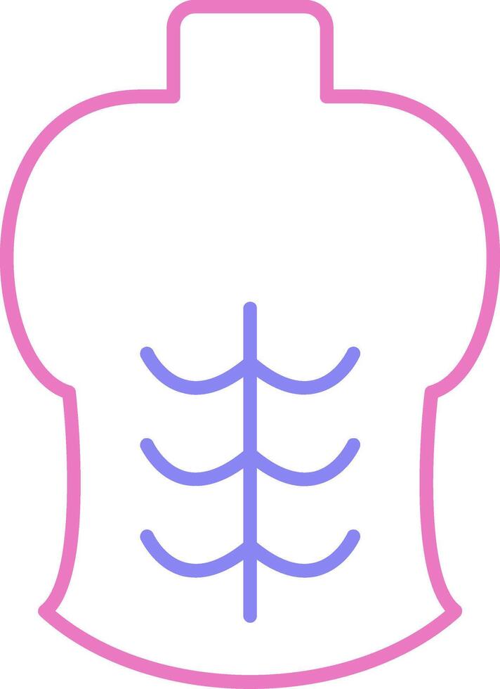 Abs Linear Two Colour Icon vector
