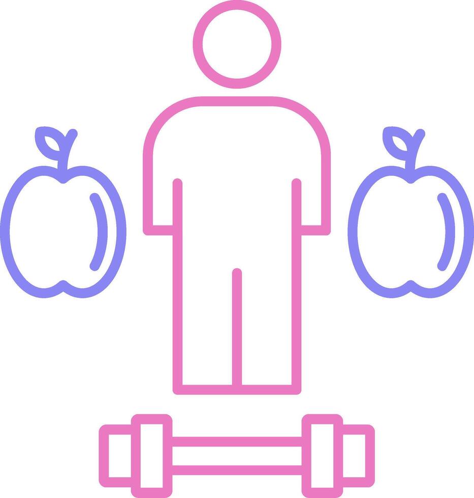 Lifestyle Linear Two Colour Icon vector