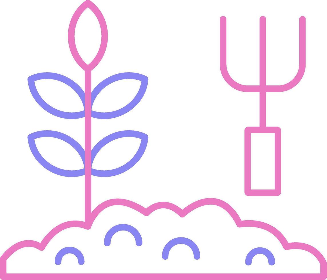 Garden Linear Two Colour Icon vector