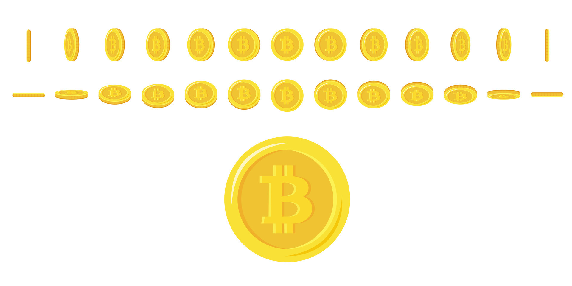 Bitcoin Coins Rotating Set Of Rotation Gold Coins At Different Angles Bitcoin Coins Rotating Set Of Rotation Gold Coins At Different Angles