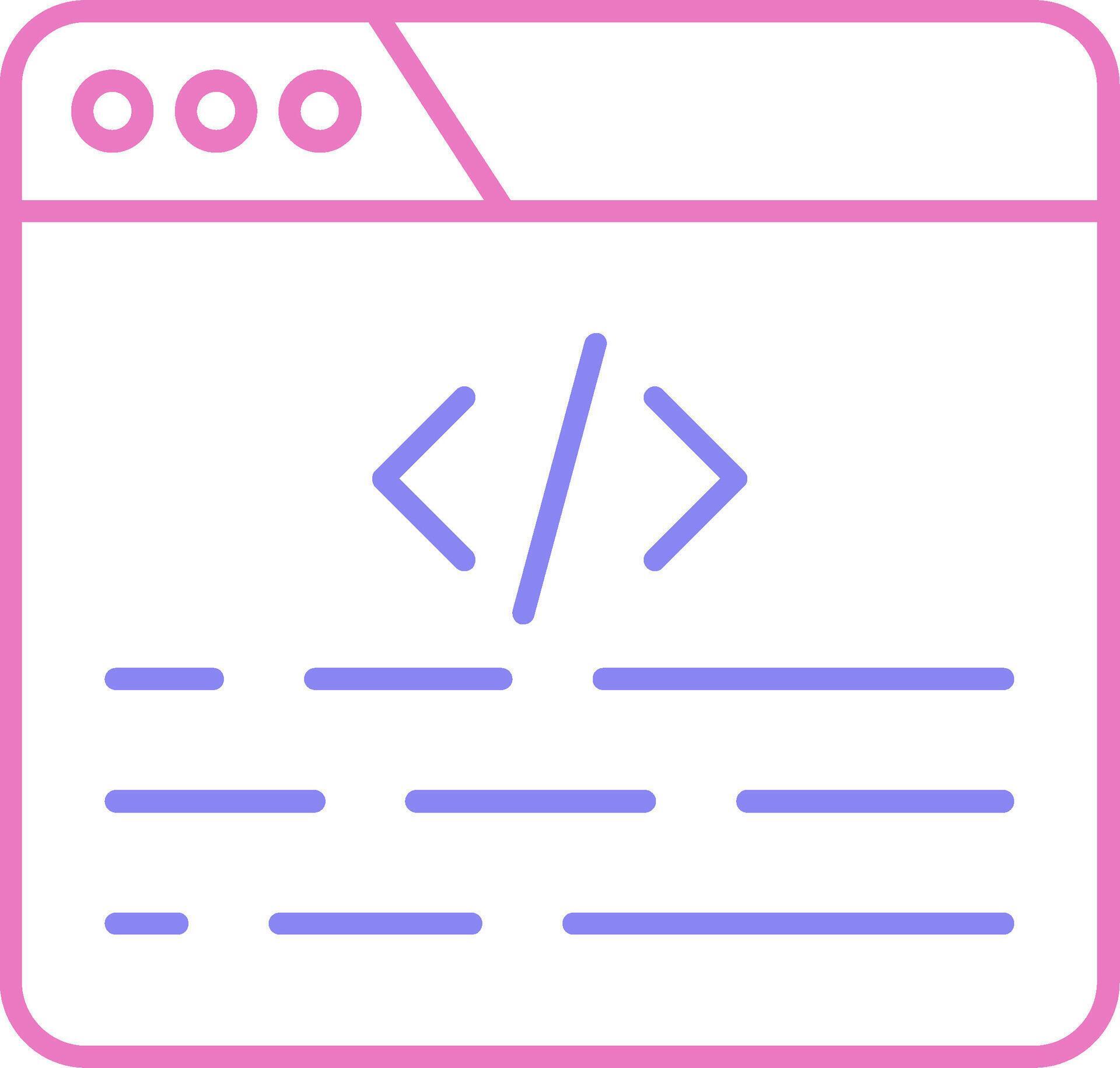 Coding Linear Two Colour Icon 37725765 Vector Art at Vecteezy
