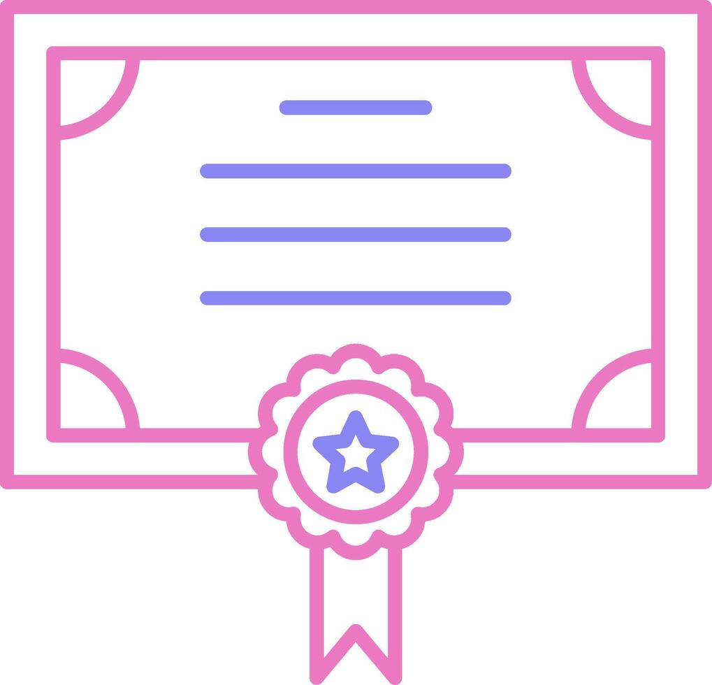 Standard Linear Two Colour Icon vector