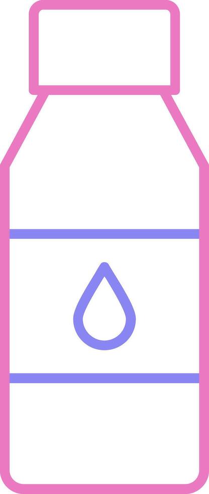 Bottle Linear Two Colour Icon vector