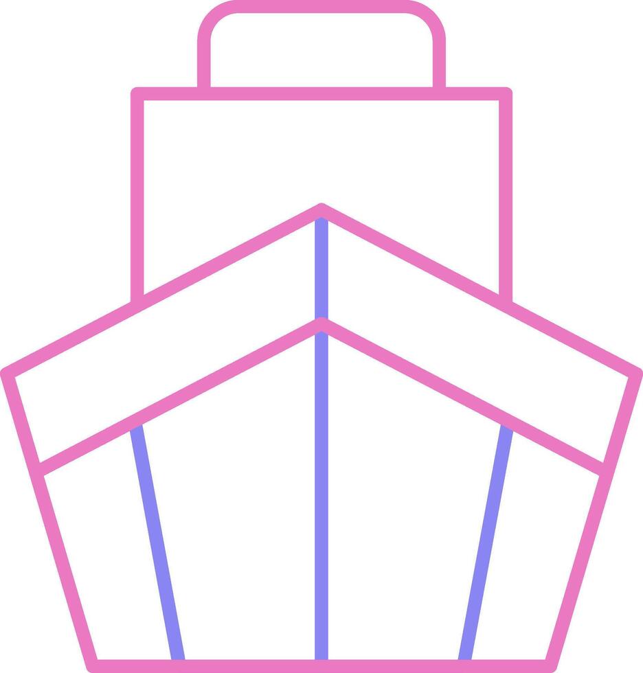 Cargo Linear Two Colour Icon vector