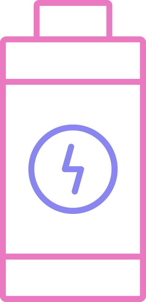 Battery Linear Two Colour Icon vector