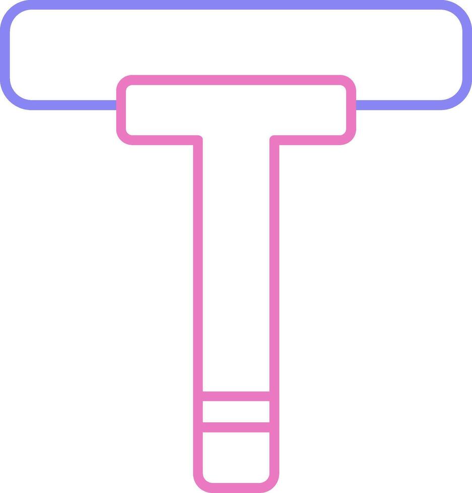 Squeegee Linear Two Colour Icon vector