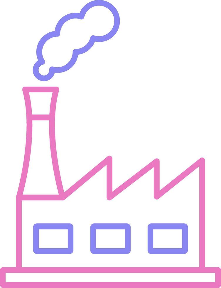 Power Plant Linear Two Colour Icon vector