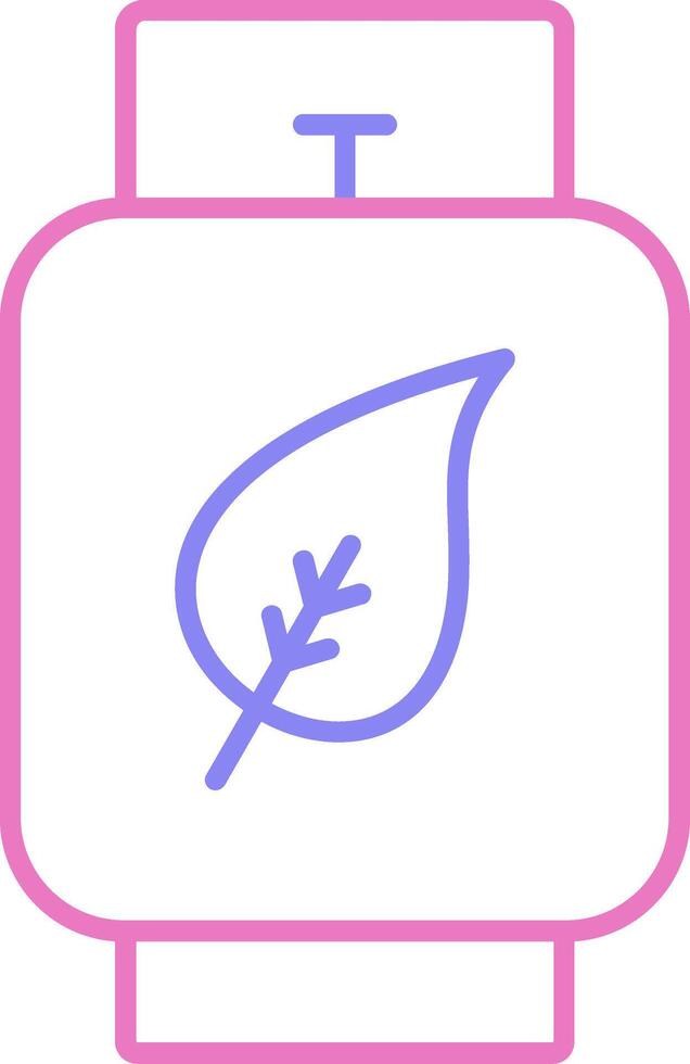 Bio gas Linear Two Colour Icon vector