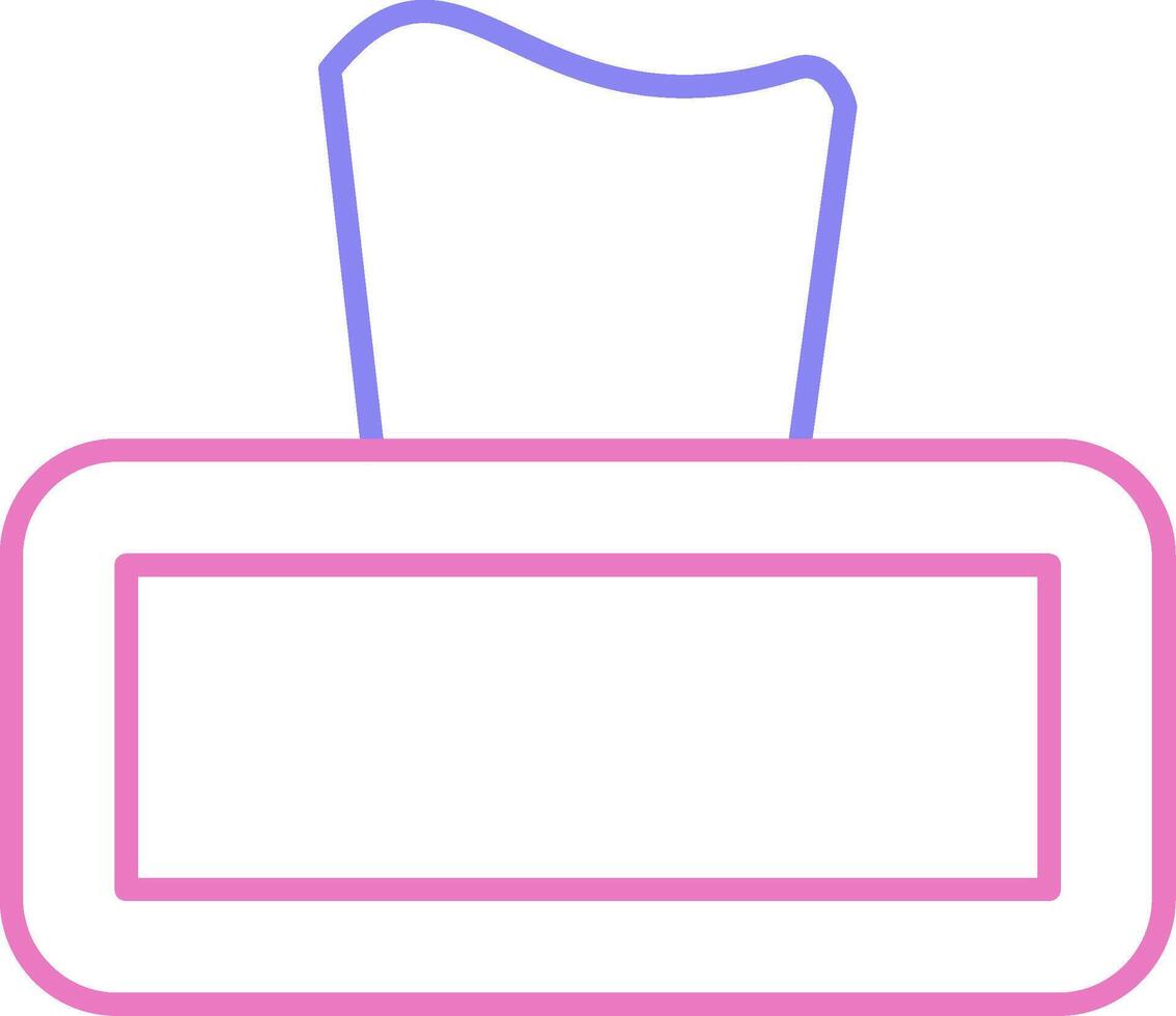Tissue Linear Two Colour Icon vector