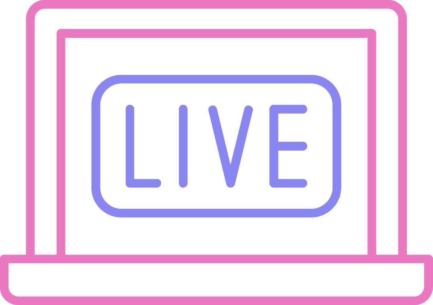 Live Linear Two Colour Icon vector