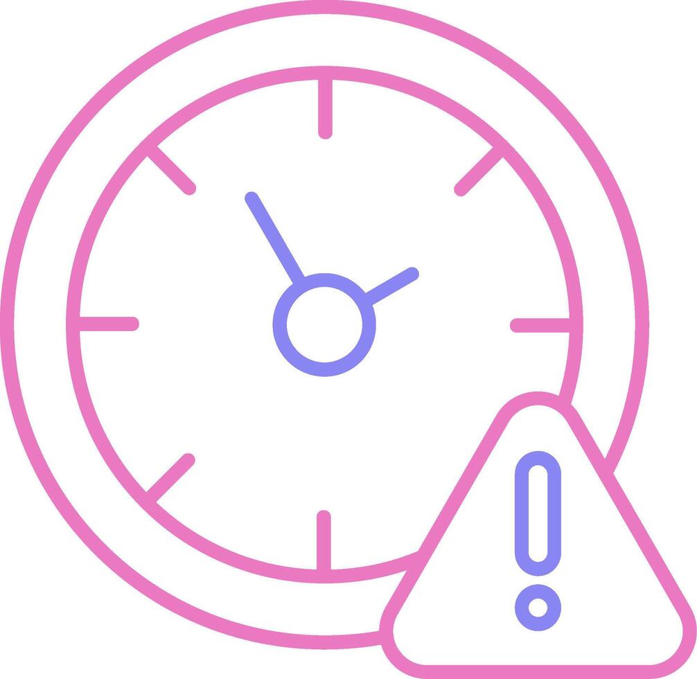 Timeline Linear Two Colour Icon vector