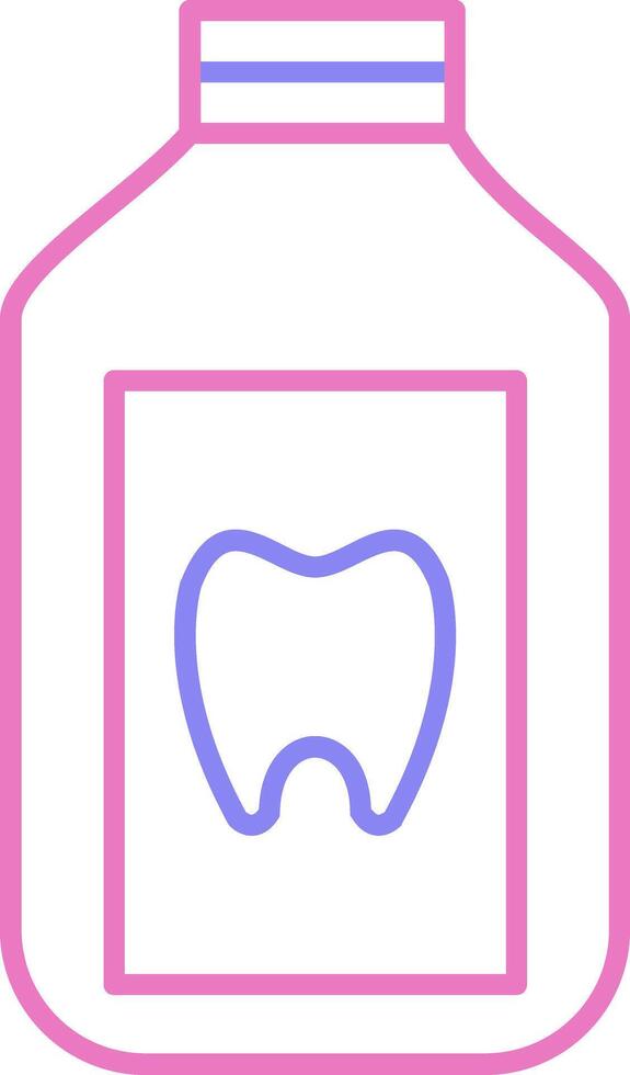 Mouthwash Linear Two Colour Icon vector
