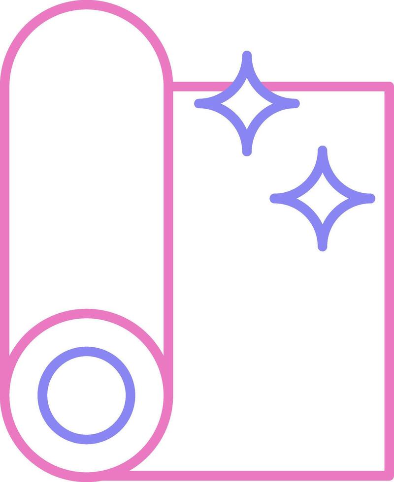Fabric Linear Two Colour Icon vector
