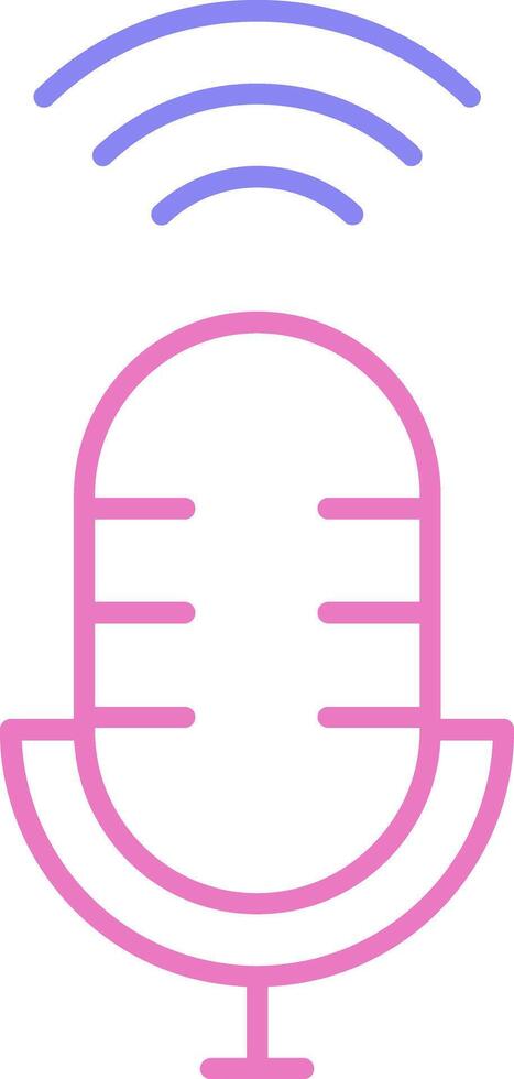 Voice Assistant Linear Two Colour Icon vector