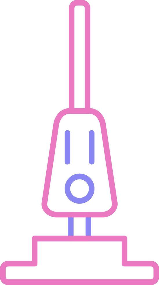 Vacuum Cleaner Linear Two Colour Icon vector