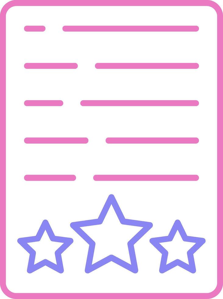 Assessment Linear Two Colour Icon vector