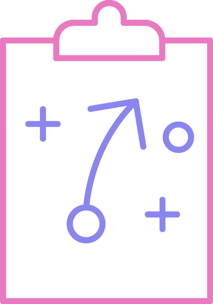 Strategy Linear Two Colour Icon vector
