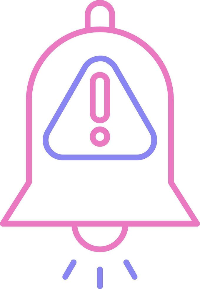 Interruption Linear Two Colour Icon vector