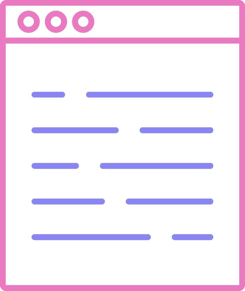 Ux Linear Two Colour Icon vector