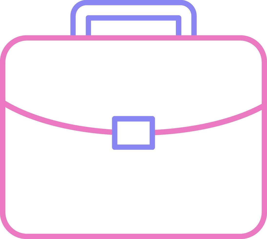 Brief Linear Two Colour Icon vector
