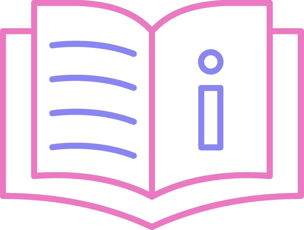 Book Linear Two Colour Icon vector