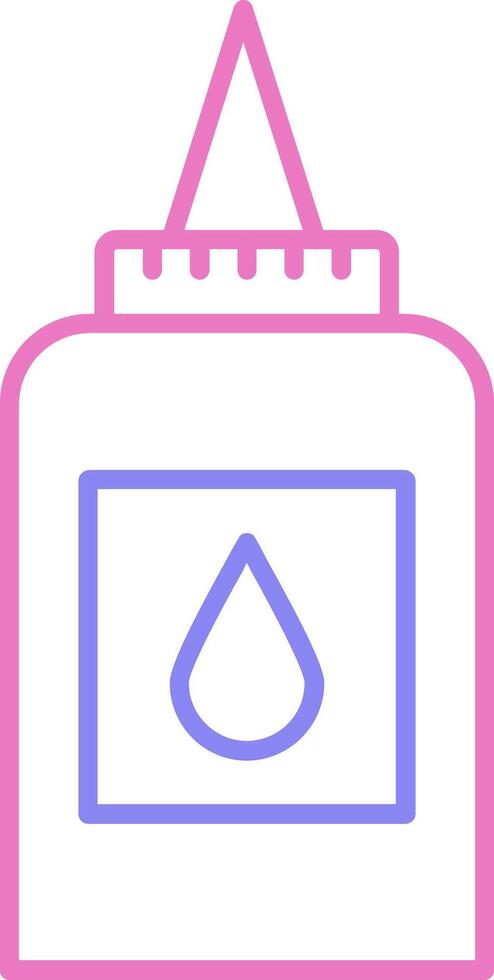 Liquid Glue Linear Two Colour Icon vector