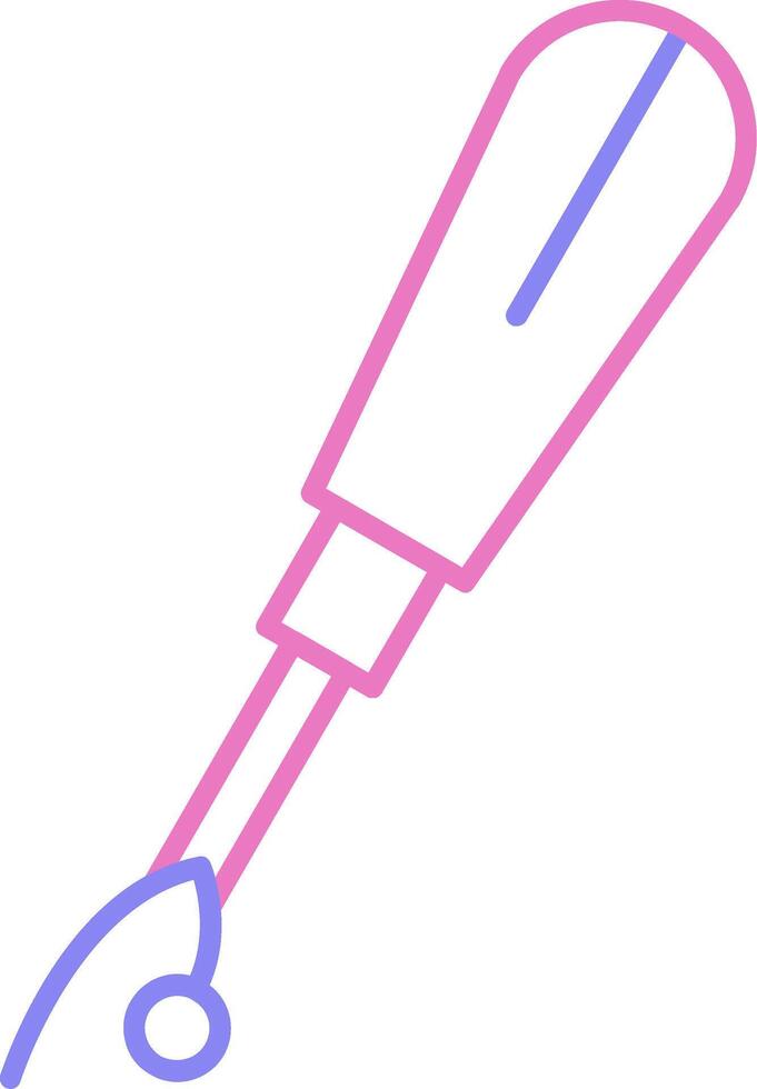 Seam Ripper Linear Two Colour Icon vector