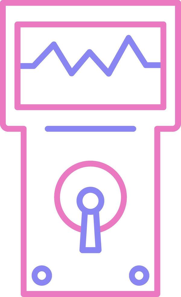 Analyzer Linear Two Colour Icon vector