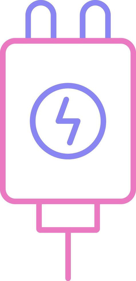 Adapter Linear Two Colour Icon vector