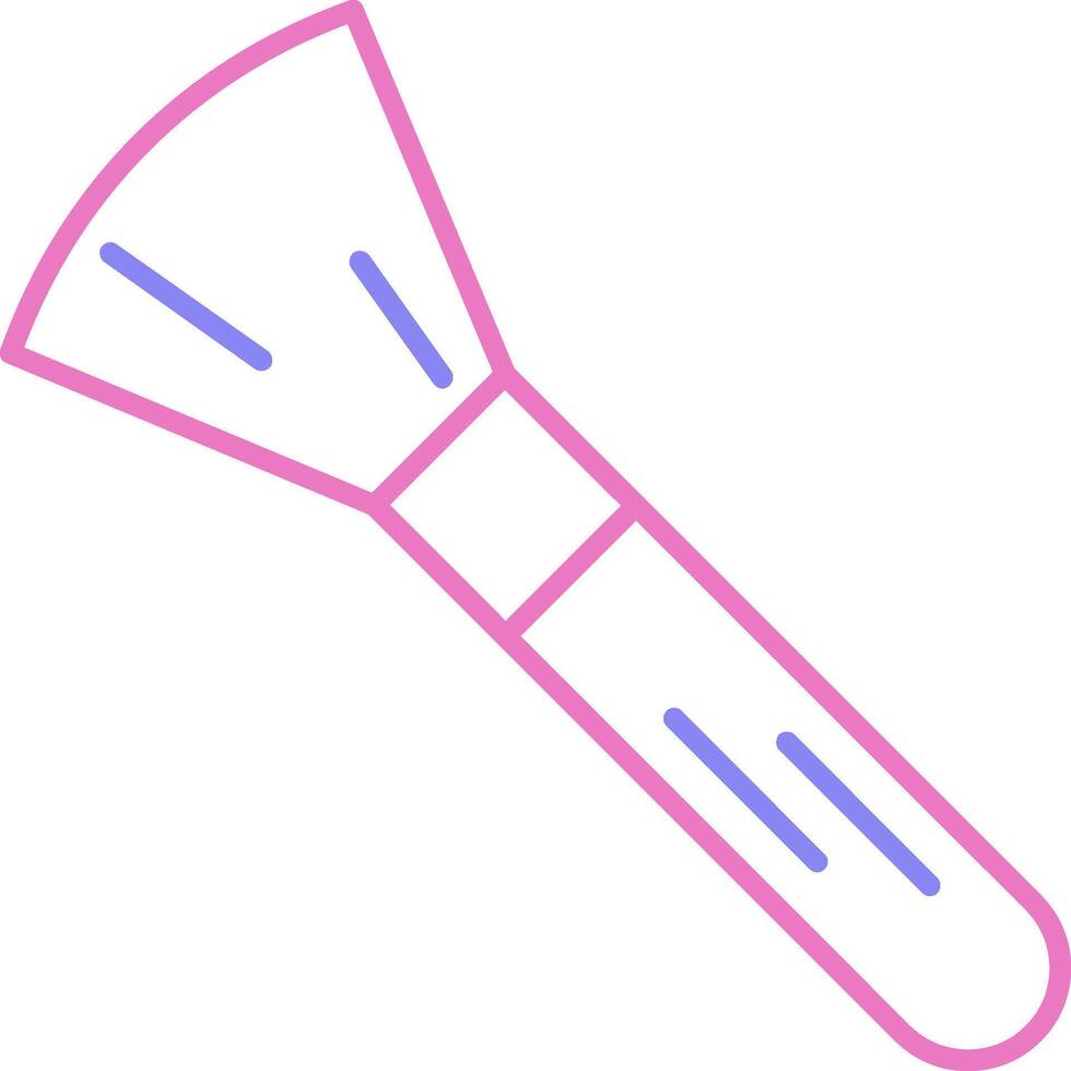 Blush Brush Linear Two Colour Icon vector