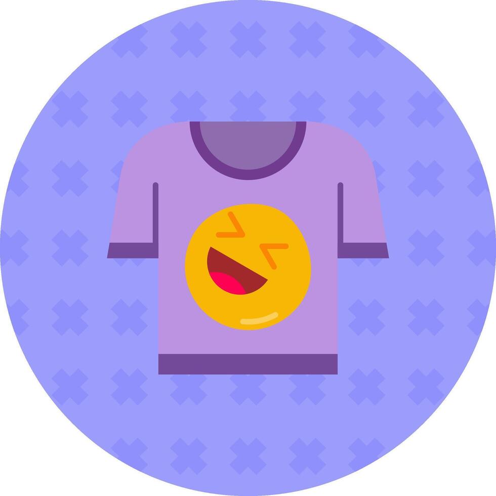 tee plano pegatina icono vector