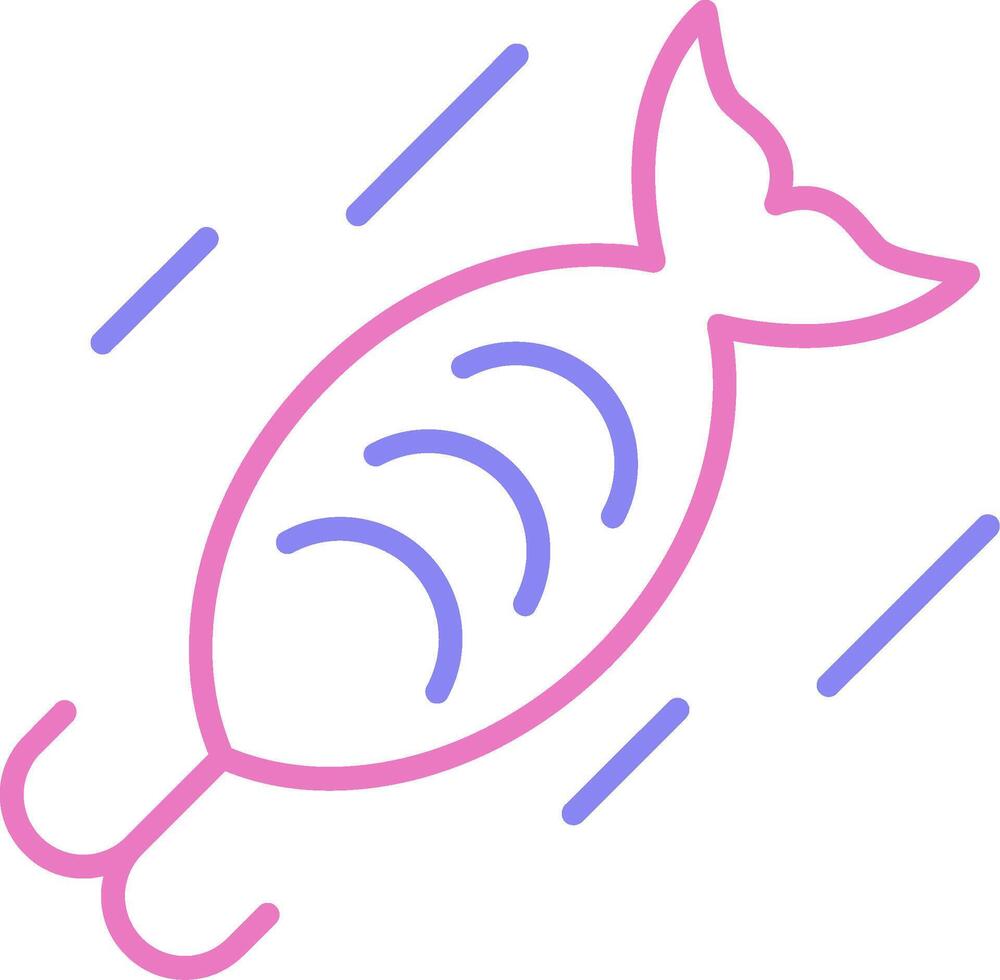 Bait Linear Two Colour Icon vector