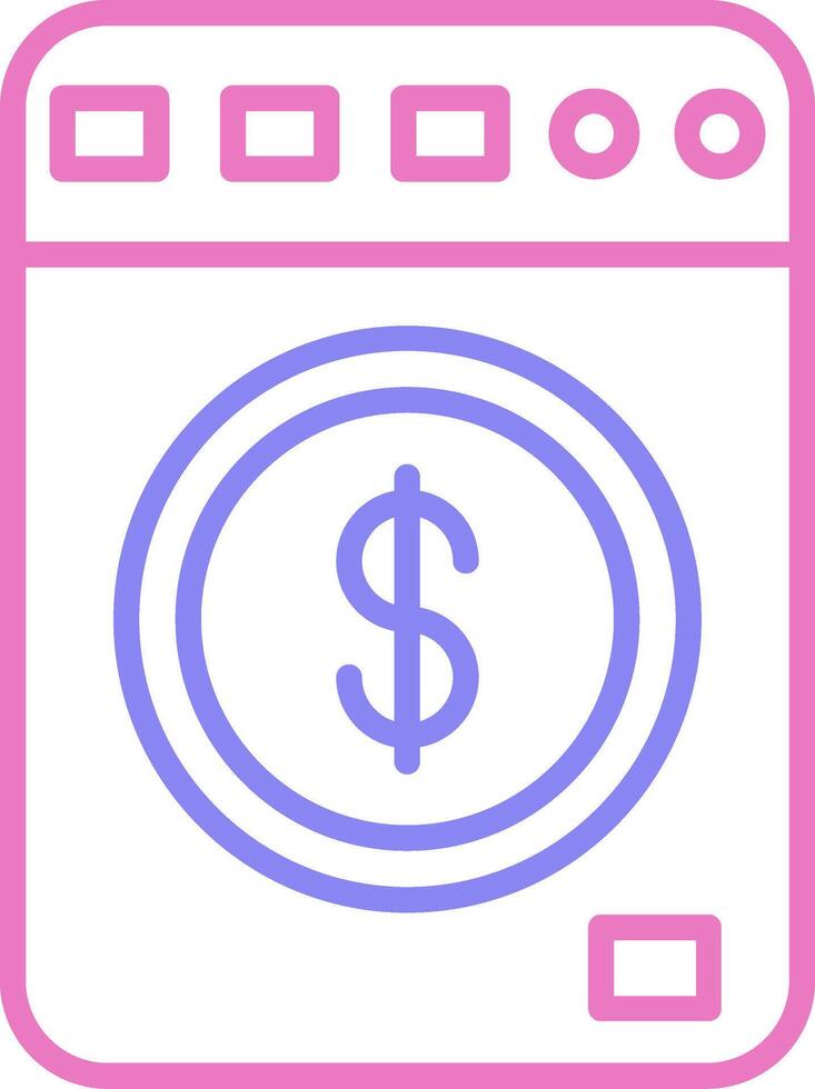 Money Laundering Linear Two Colour Icon vector