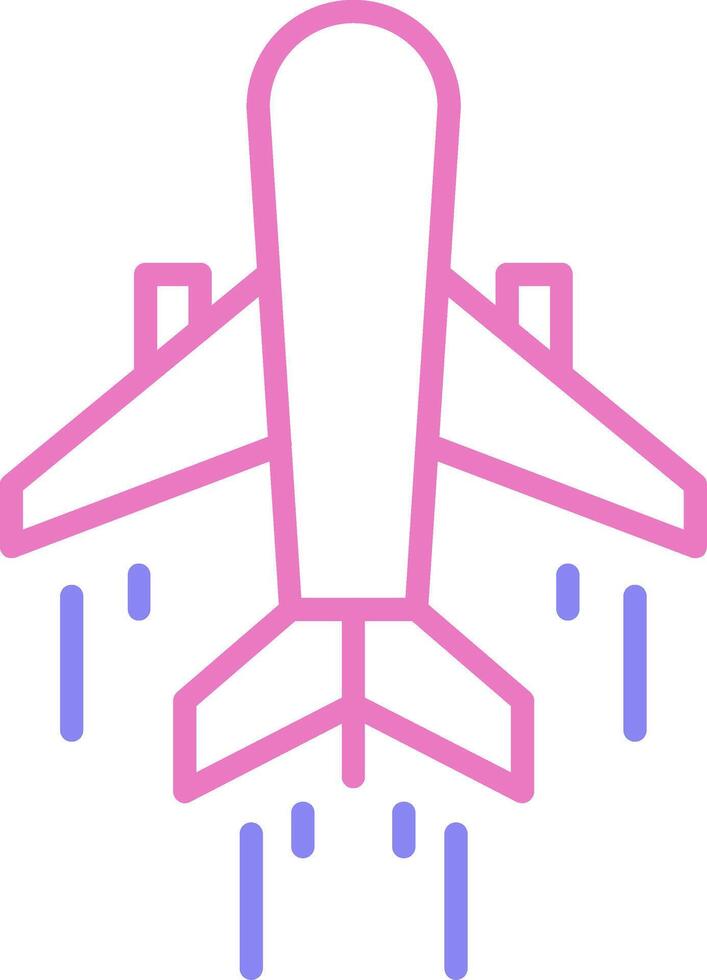 Air Transportation Linear Two Colour Icon vector